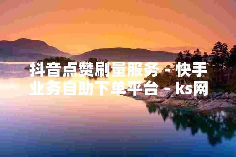 抖音免费自助服务平台_抖音自助网