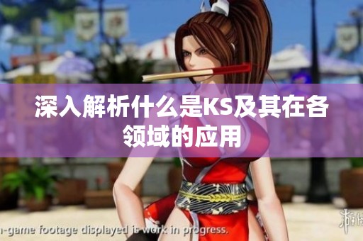 深入解析什么是KS及其在各领域的应用