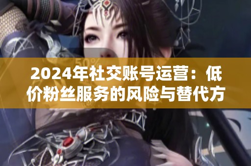 2024年社交账号运营:低价粉丝服务的风险与替代方案 2024年社交账号运营:低价粉丝服务的风险与替代方案